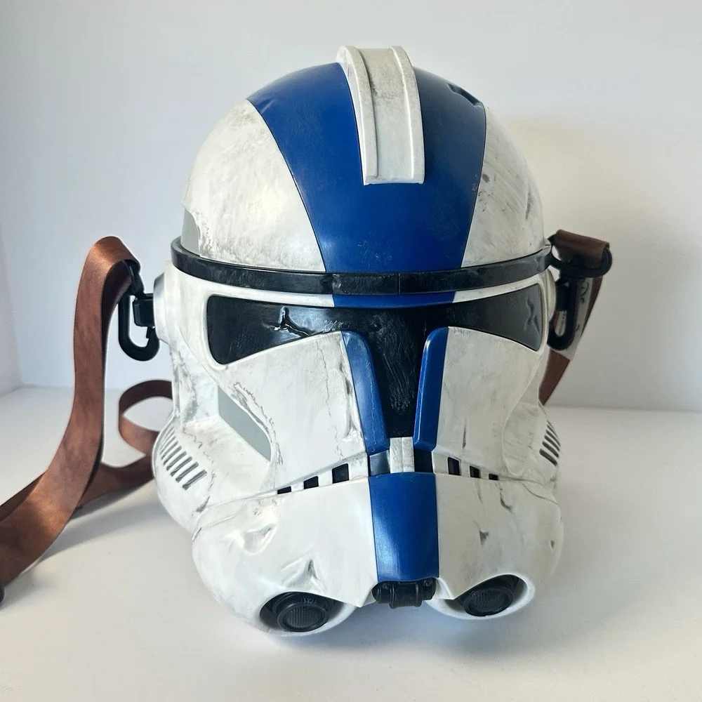 Disney Parks Star Wars Clone Trooper Helmet Popcorn Bucket w Strap